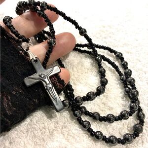 BLACK ROSARY HEMATITE